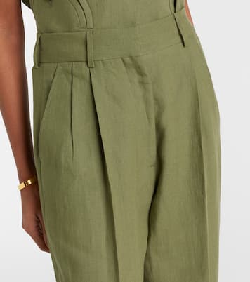 Midday Sun linen wide-leg pants | Blazé Milano