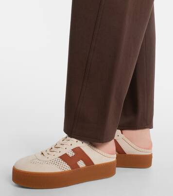 H698 suede platform mules | Hogan