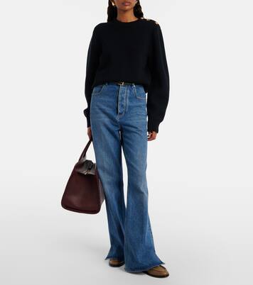 Knot wool and cotton-blend sweater | Bottega Veneta