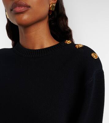 Knot wool and cotton-blend sweater | Bottega Veneta