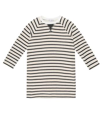 Vestido de punto fino de algodón | Brunello Cucinelli Kids