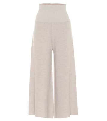 Pantalon ample à taille haute en laine et alpaga | Stella McCartney