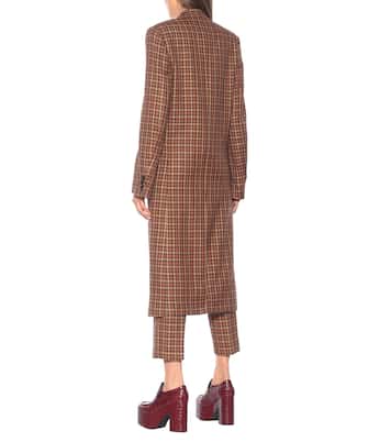 Checked wool-blend coat | Dries Van Noten