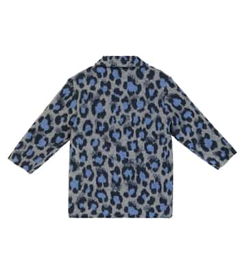Leopard-print wool and cotton-blend coat | Paade Mode