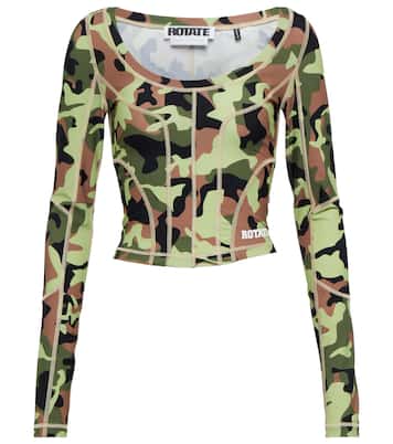 Crop top Tamisha de camuflaje | Rotate