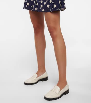 Deanna embellished leather loafers | Jimmy Choo