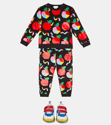Pantaloni e felpa in cotone con stampa | Stella McCartney Kids