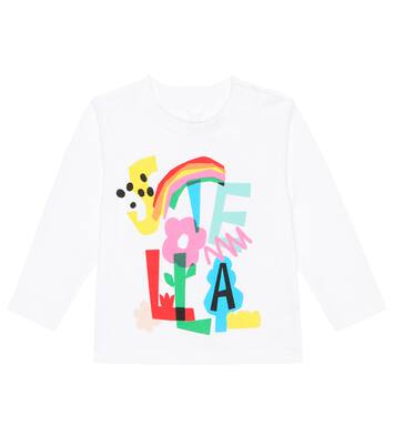 Baby - Top in jersey di cotone con stampa | Stella McCartney Kids