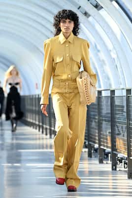 Pantalon droit à taille haute en coton | Stella McCartney