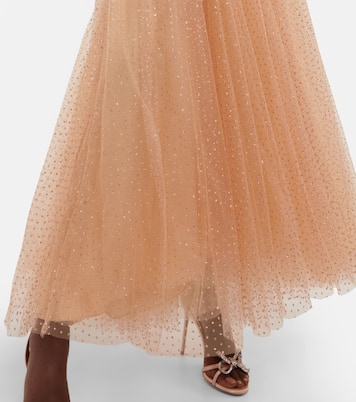 Embellished tulle off-shoulder gown | Monique Lhuillier