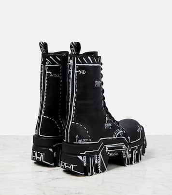 Botines con cordones Bulldozer de piel | Balenciaga