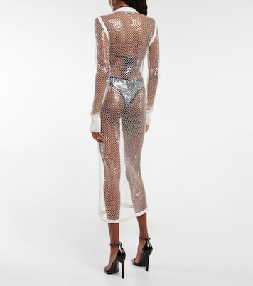Sequined net midi dress | Jean Paul Gaultier