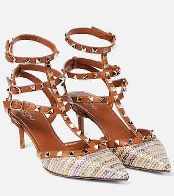 Pumps Rockstud a righe | Valentino Garavani