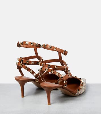 Pumps Rockstud a righe | Valentino Garavani