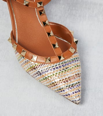 Pumps Rockstud a righe | Valentino Garavani