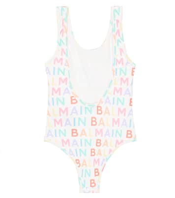 Logo printed swimsuit | Balmain Kids