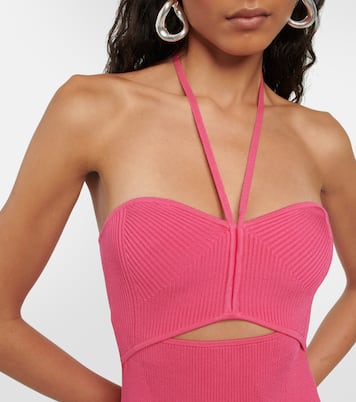 Vestido corto de jersey acanalado | Simkhai