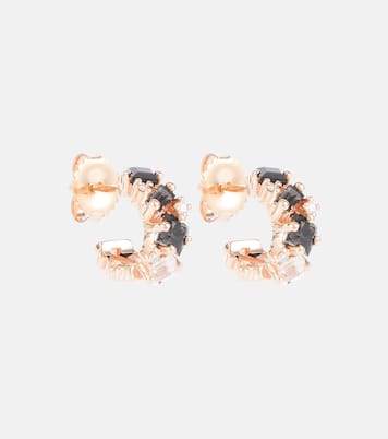 Ohrringe aus 14kt Roségold mit Edelsteinen | Suzanne Kalan