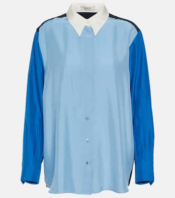Colorblock silk blouse | Dorothee Schumacher