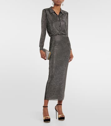 Pumps con plateau in velluto | Rene Caovilla