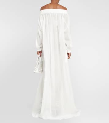 Abito lungo con scollo bardot | Alaïa