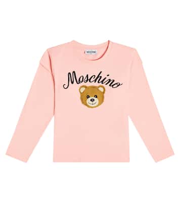 Camiseta en mezcla de algodón estampado | Moschino Kids