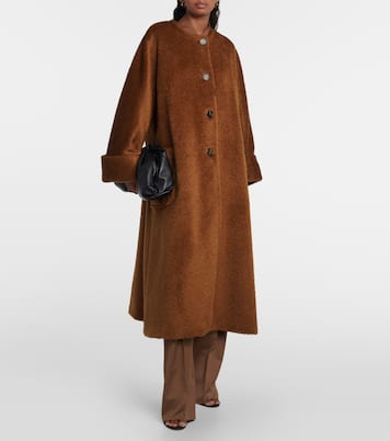 Abrigo oversized Hudson de alpaca y lana | Max Mara