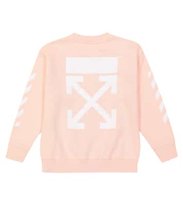 Sudadera en jersey de algodón con logo | Off-White Kids
