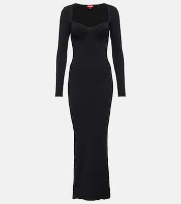 Silhouette ribbed-knit maxi dress | Staud