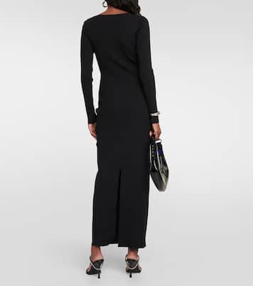 Silhouette ribbed-knit maxi dress | Staud