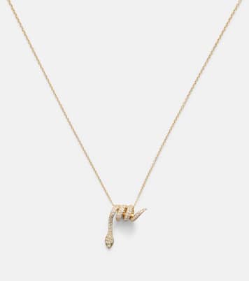 Collier Convolute Snake en or 18 ct et pierres précieuses | Ileana Makri