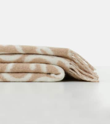 Anagram alpaca and wool-blend blanket | Loewe