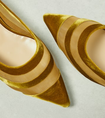 Ballerinas Love aus Samt und Mesh | Jimmy Choo