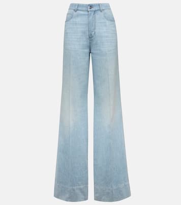 Jeans anchos de tiro alto | Bottega Veneta