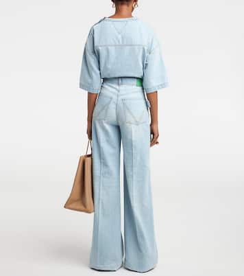 Jeans anchos de tiro alto | Bottega Veneta