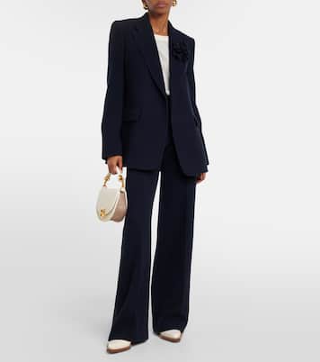 Pantalon ample en cachemire et laine | Chloé