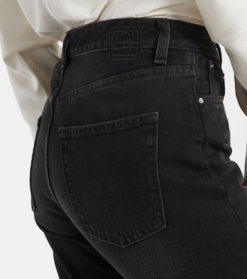 Jean raccourci à taille mi-haute | Toteme