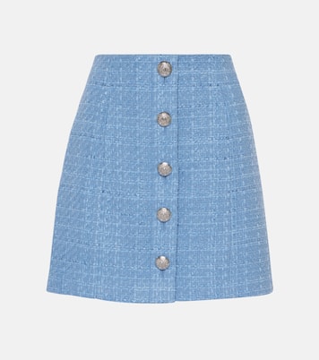 Falda Rubra de tweed de mezcla de algodón | Veronica Beard