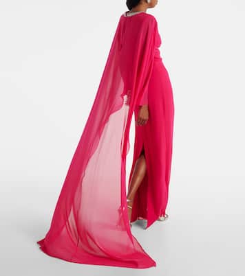 Verzierte Robe aus Seiden-Chiffon | Roland Mouret