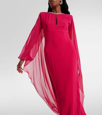 Verzierte Robe aus Seiden-Chiffon | Roland Mouret