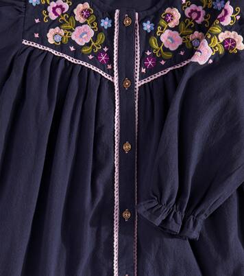 Besticktes Kleid Floriane aus Baumwolle | Louise Misha