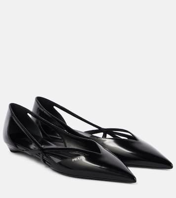 Leather ballet flats | Prada