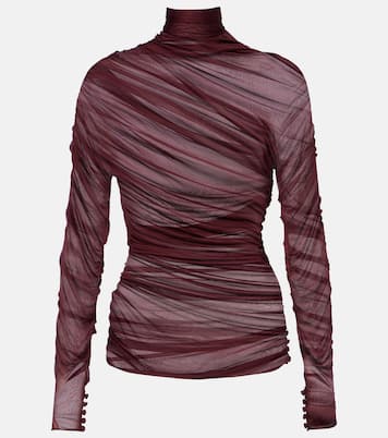 Top in jersey con ruches | Saint Laurent