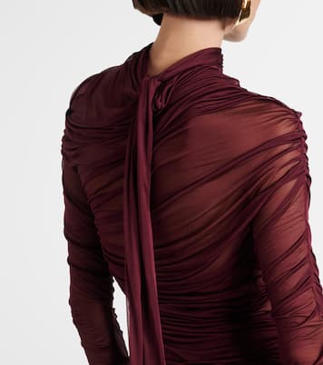 Top in jersey con ruches | Saint Laurent