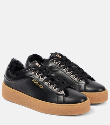 Baskets Lucerne en cuir et shearling | Bogner