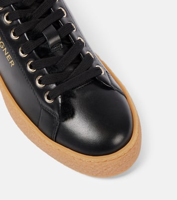 Baskets Lucerne en cuir et shearling | Bogner