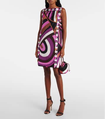 Abito corto Iride in twill di seta | Pucci