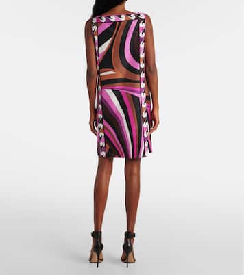 Abito corto Iride in twill di seta | Pucci