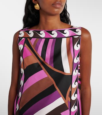 Abito corto Iride in twill di seta | Pucci