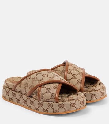 Clarice GG canvas slides | Gucci